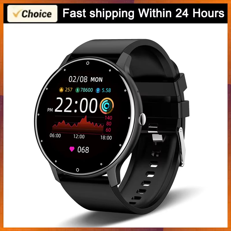 2025 Waterproof Smartwatch for Fitness Tracking and Heart Rate Monitoring - Compatible with Xiaomi, Android, and iOS for Men and Women