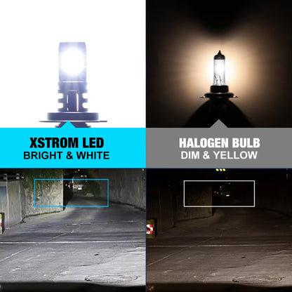 XSTORM H7 Mini Wireless LED Headlight Bulb - 60W 20000LM 6500K CSP for Automotive Use