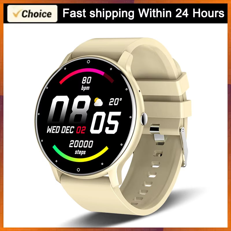 2025 Waterproof Smartwatch for Fitness Tracking and Heart Rate Monitoring - Compatible with Xiaomi, Android, and iOS for Men and Women