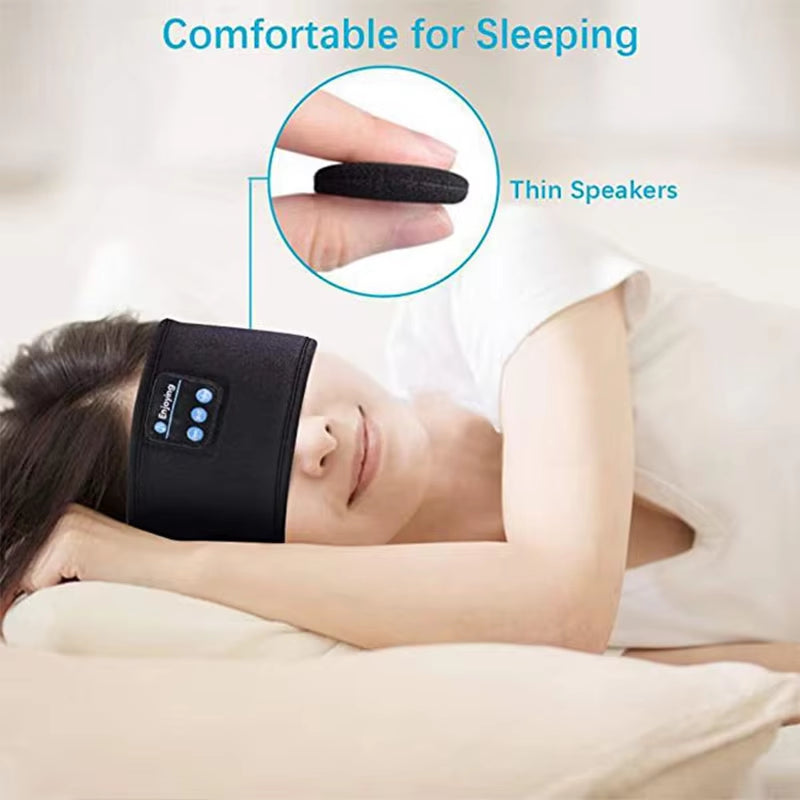 Bluetooth Sports Earphones with Sleeping Headband and Music Eye Mask - Wireless Headset
