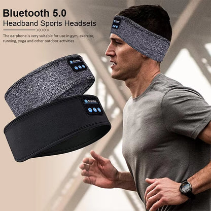 Bluetooth Sports Earphones with Sleeping Headband and Music Eye Mask - Wireless Headset