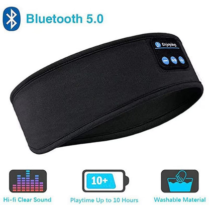 Bluetooth Sports Earphones with Sleeping Headband and Music Eye Mask - Wireless Headset