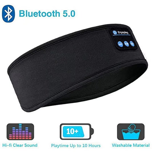 Bluetooth Sports Earphones with Sleeping Headband and Music Eye Mask - Wireless Headset