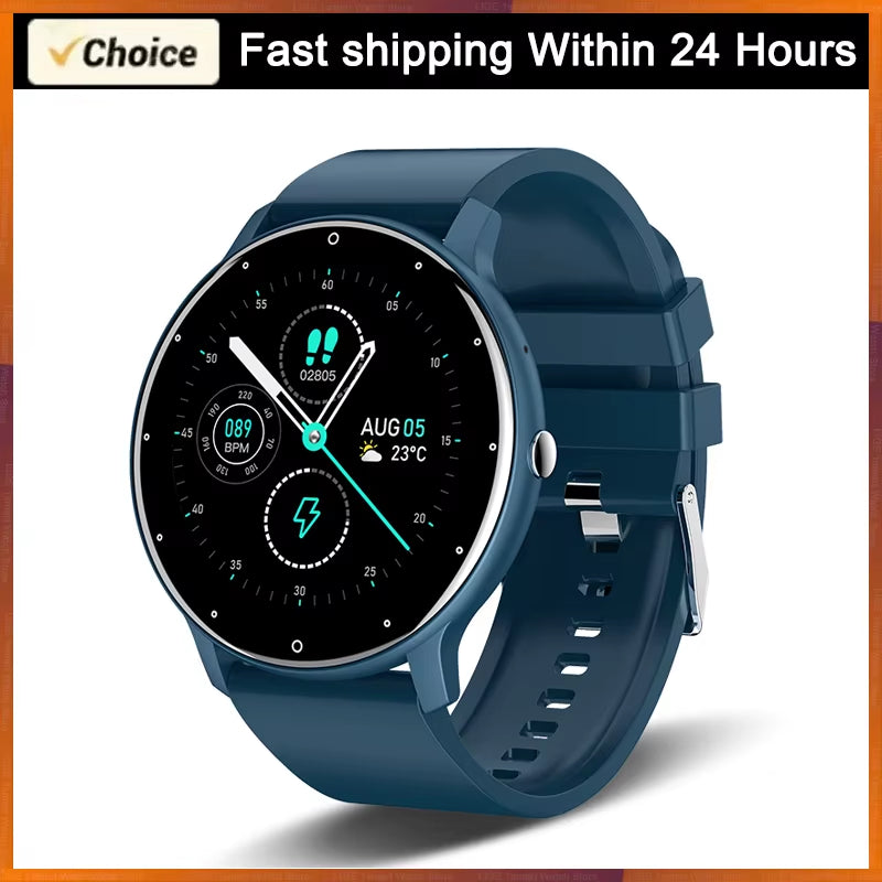2025 Waterproof Smartwatch for Fitness Tracking and Heart Rate Monitoring - Compatible with Xiaomi, Android, and iOS for Men and Women