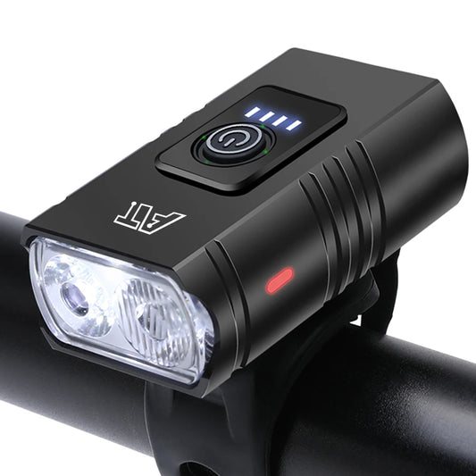 Type-C Rechargeable LED Bicycle Headlight - Easy to Install MTB and Road Bike Front Light