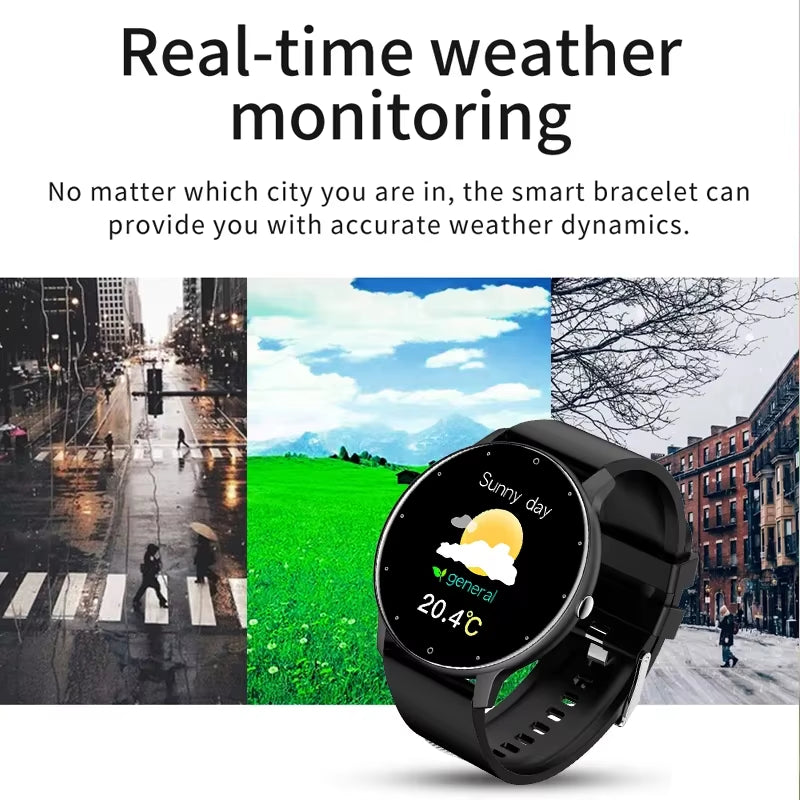 2025 Waterproof Smartwatch for Fitness Tracking and Heart Rate Monitoring - Compatible with Xiaomi, Android, and iOS for Men and Women
