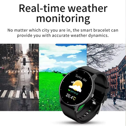 2025 Waterproof Smartwatch for Fitness Tracking and Heart Rate Monitoring - Compatible with Xiaomi, Android, and iOS for Men and Women